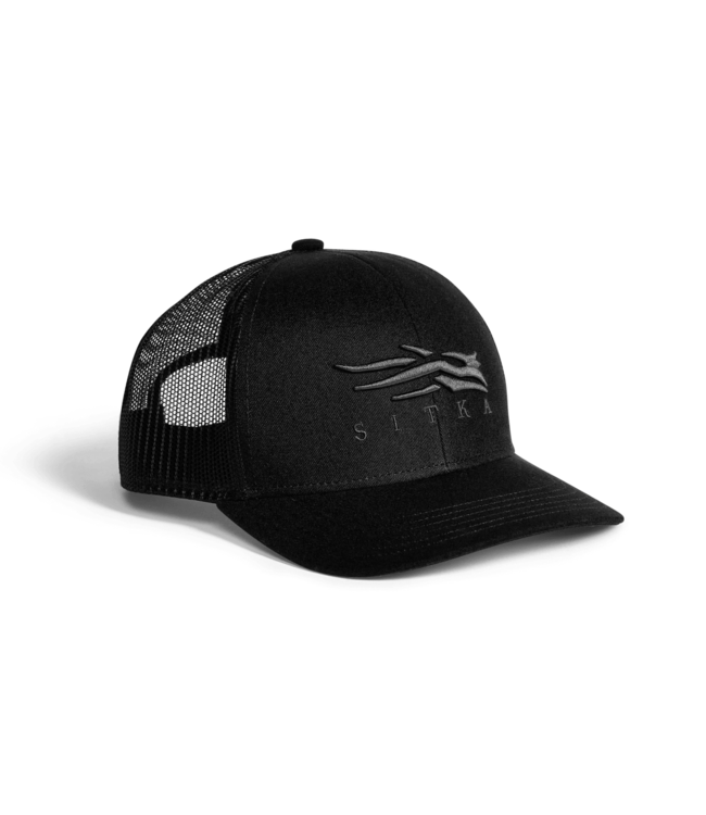Sitka Icon Mesh Mid Pro Trucker Hat Sitka Black