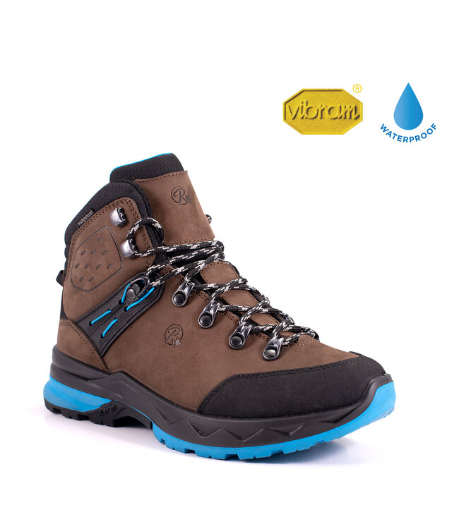 Redland Footwear Womens Fundy 6in Trecking Boot Brown/Blue