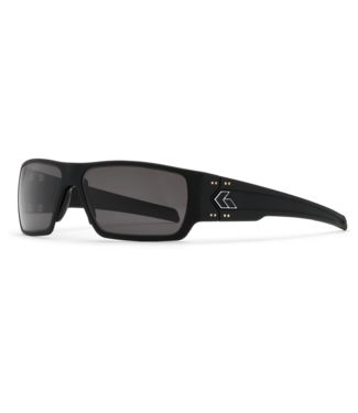 Gatorz Specter Eyewear: Black Cerakote Frame w/Silver Logo, Smoke Non-Polar Lens