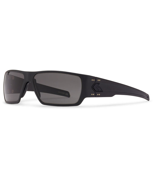 Gatorz Specter Eyewear: Black Cerakote Frame w/Silver Logo, Smoke Non-Polar Lens