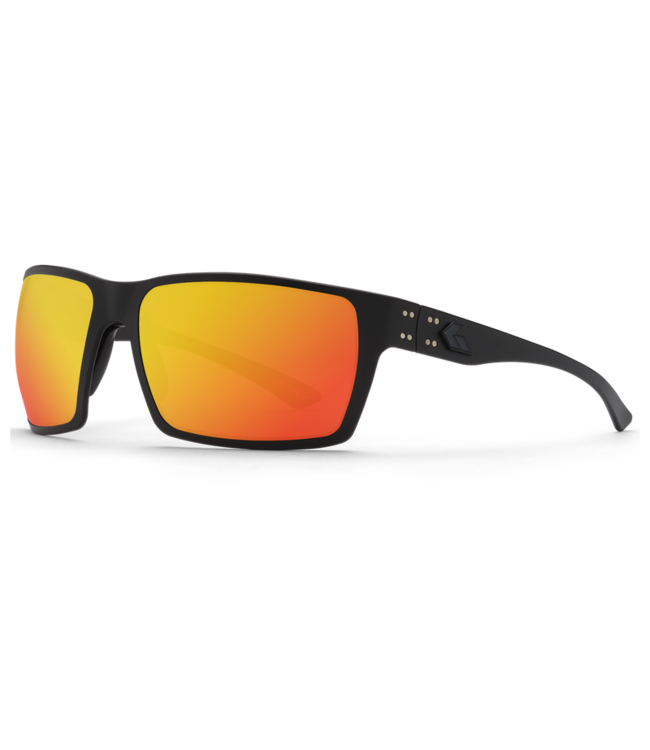 Gatorz Marauder Eyewear: Black Cerakote Frame w/Black Logo, Smoke Polarized Lens