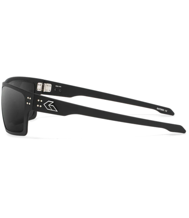 Gatorz Sentix Glasses Black/Silver Logo/Smoke