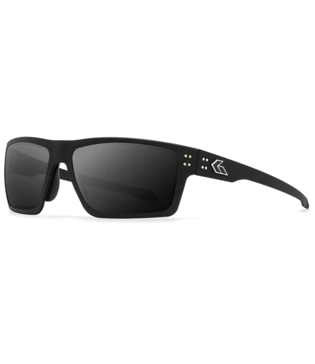 Gatorz Sentix Glasses Black/Silver Logo/Smoke