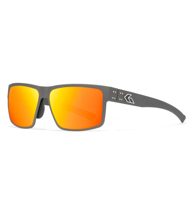 Gatorz Rig OPz Rose with Sunburst Mirror/Graphite with Silver Logo Frame Sunglasses