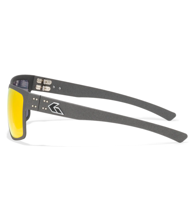 Gatorz Rig OPz Rose with Sunburst Mirror/Graphite with Silver Logo Frame Sunglasses