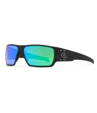Gatorz Specter Polarized Green Mirror/Black Frame Sunglasses
