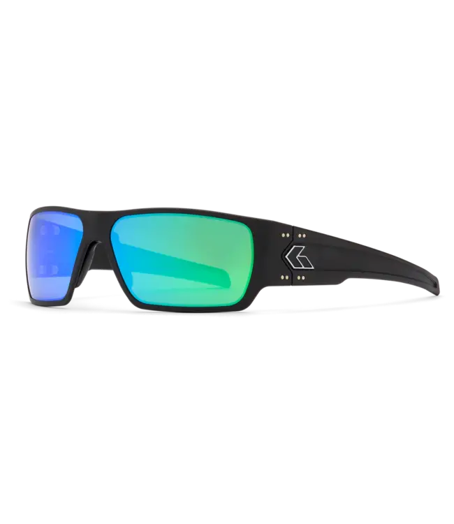 Gatorz Specter Polarized Green Mirror/Black Frame Sunglasses