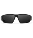 Gatorz Warhawk Eyewear: Black Frame w/ Silver Logo, Non-Polarized Smoke Lens