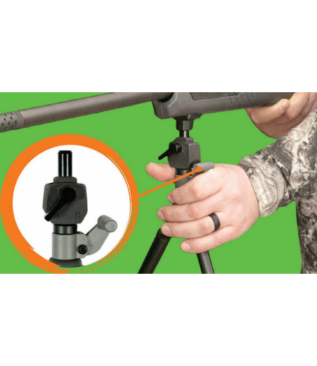 Primos Hunting Trigger Stick Tall Gun Mounted Bipod 32-65"