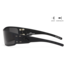 Gatorz Magnum Eyewear: Black Frame w/Black Logo, Smoke w/Anti-Fog Ballistics Lens