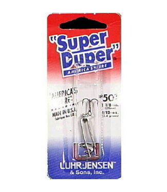 Luhr Jensen Super Duper Nickel Red 501  1 1/8"