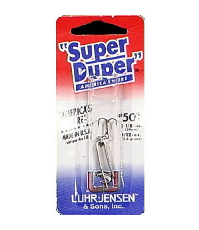 Luhr Jensen Super Duper Nickel Red 501  1 1/8"