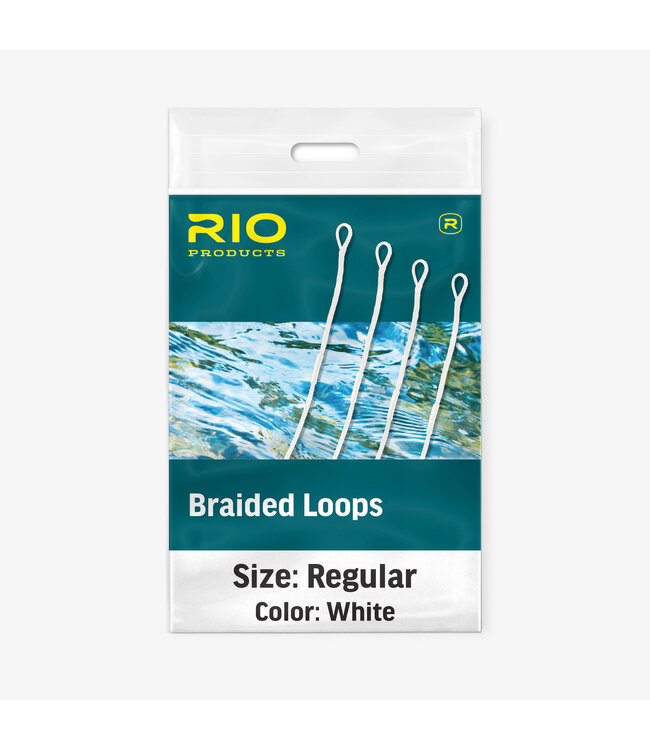 RIO BRAIDED LOOPS 4-PACK LARGE WHITE