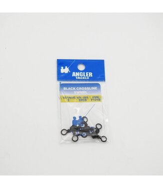 Angler Black Crossline Swivel Size 8