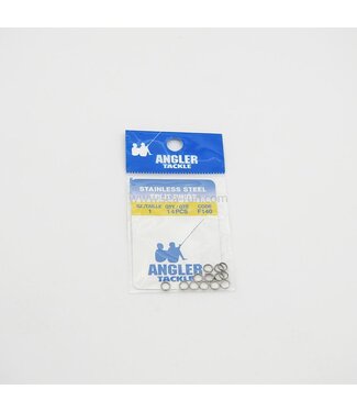 ANGLER F140-01 SS-SPLIT RINGS SZ 1