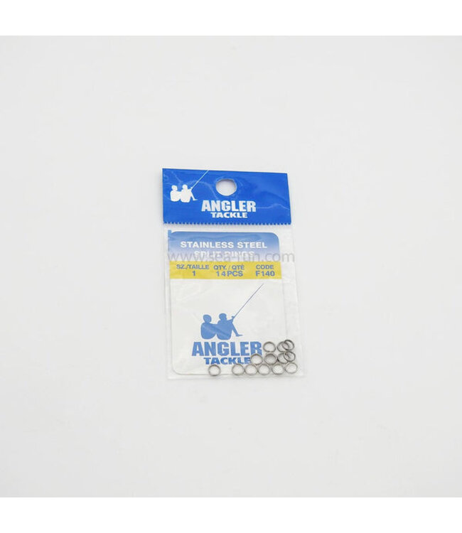 ANGLER F140-06 S/S SPLIT RINGS SZ 6