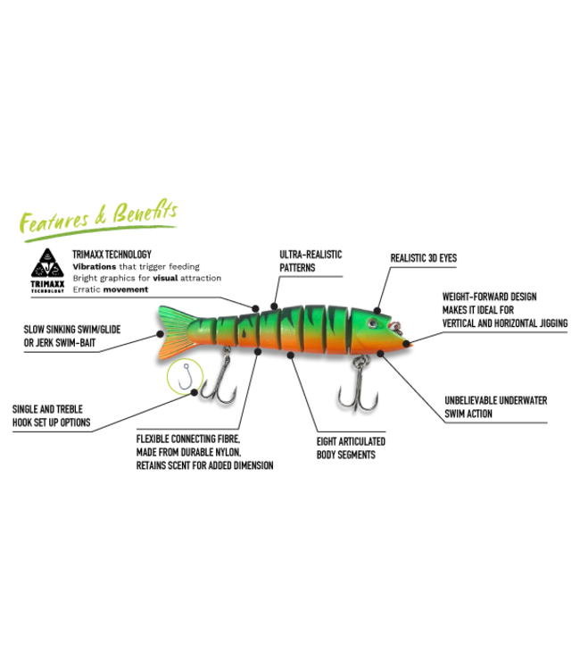 Lucky Bug Lure Company LTD. Lucky Bug Zombie Maxx Lures 5"