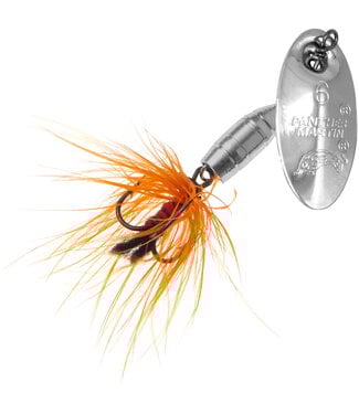 PANTHER MARTIN 6PMF SPINNER SILVER W ORANGE FLY