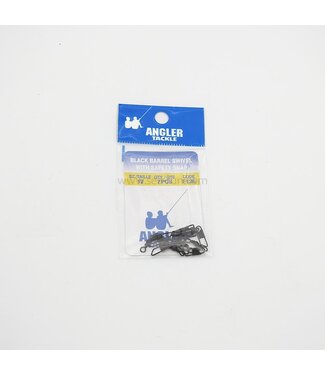 Angler F126-03 Black Barrel/S.Snap Swivel #3  4pk