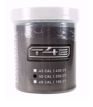T4E Rubber Balls  Black .50 250 count countainer