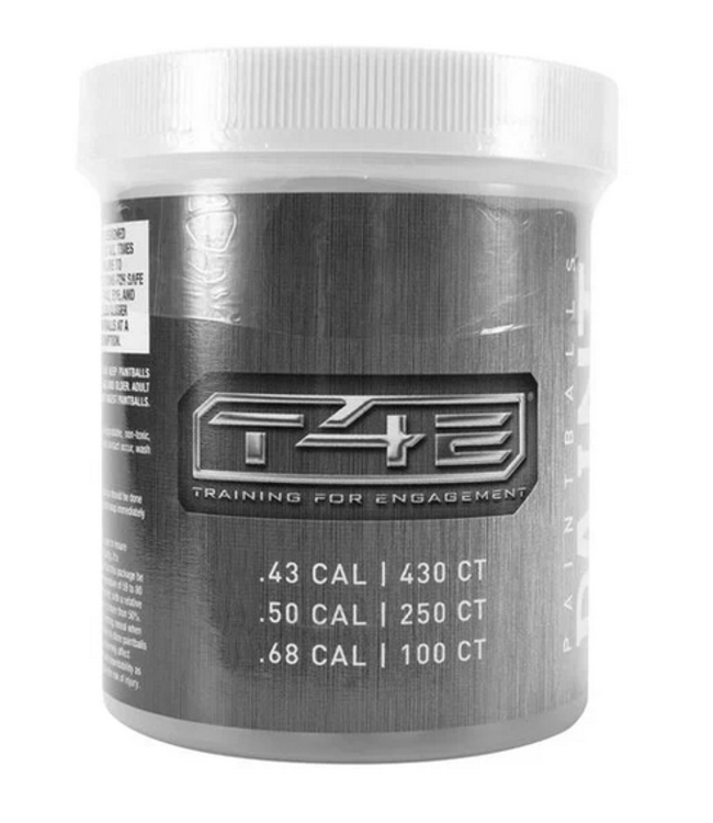 T4E Rubber Balls  Black .43 430 count countainer