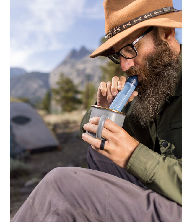 Lifestraw Life Straw Peak Series Personal Water Filter Dusty Blue Mtn.