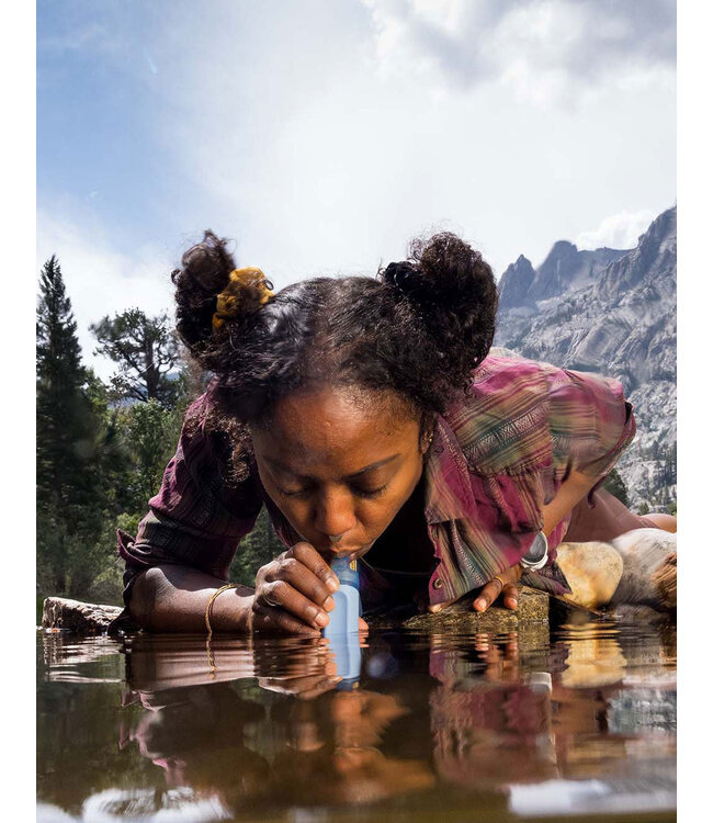 Lifestraw Life Straw Peak Series Personal Water Filter Dusty Blue Mtn.