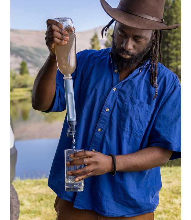 Lifestraw Life Straw Peak Series Personal Water Filter Dusty Blue Mtn.