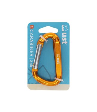 UST 8cm Carabiner Two Pack Assorted Colours