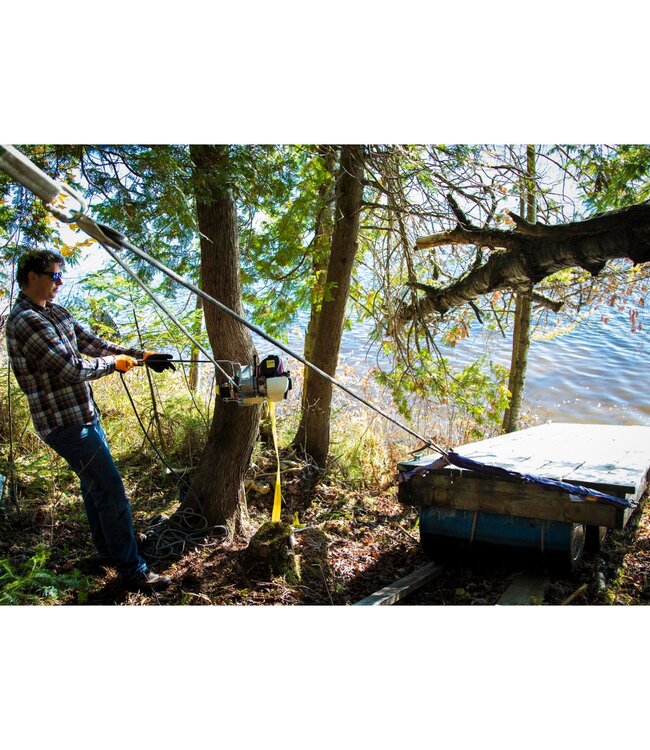 Portable Winch Woodland PCW 3000-A Portable Winch Gas-Powered Pulling Winch GX35 / With Accessories