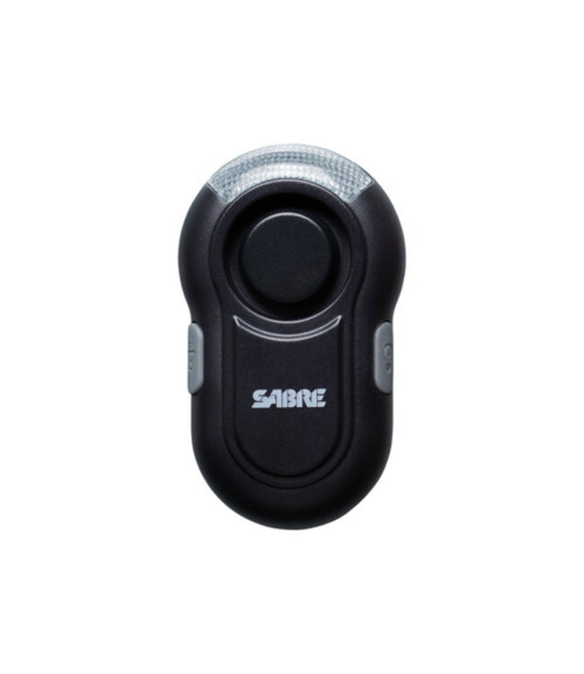 Personal Alarm w/Clip & LED Light Black