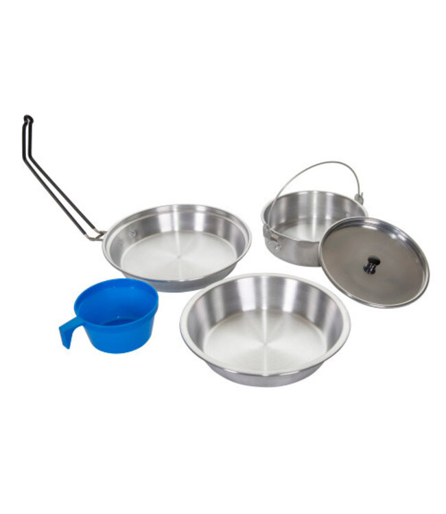 Heavy Duty Aluminum Cook Set 1 Person  5pc