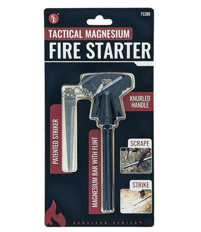 SE Tactical Magesium Fire Starter with Flint