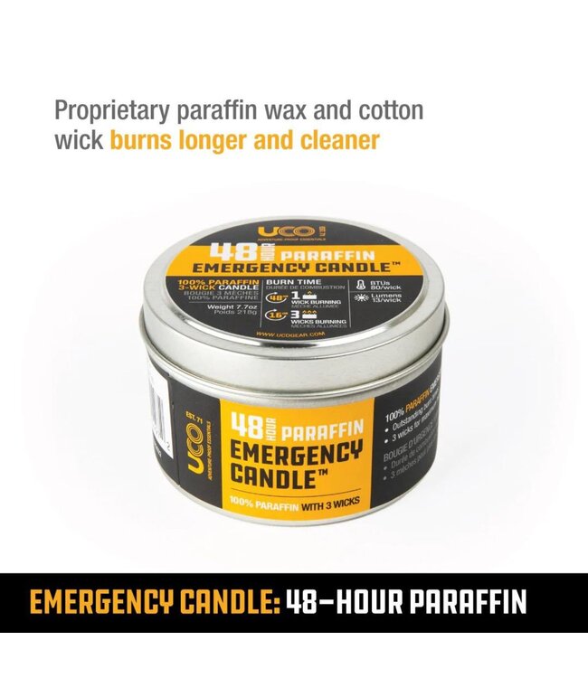 Uco 48 Hour Paraffin Emergency Candle