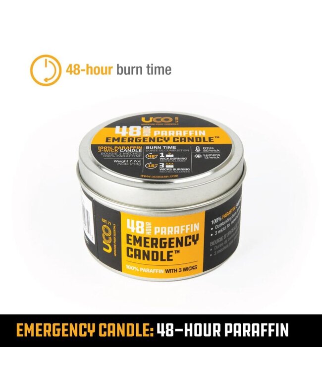 Uco 48 Hour Paraffin Emergency Candle