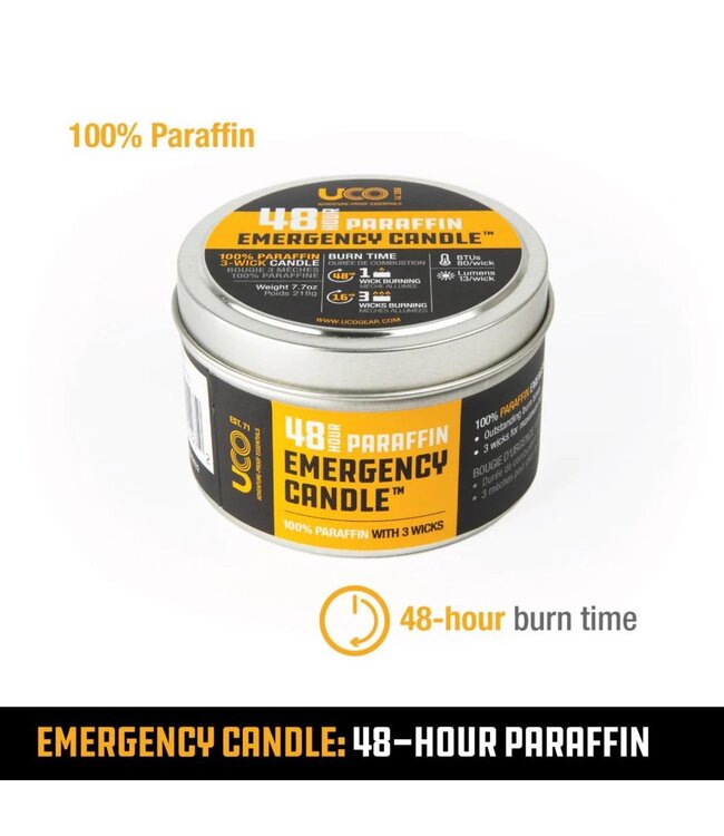 Uco 48 Hour Paraffin Emergency Candle