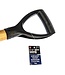 SE Knurled D-Handle Steel Shovel with Wood Handle