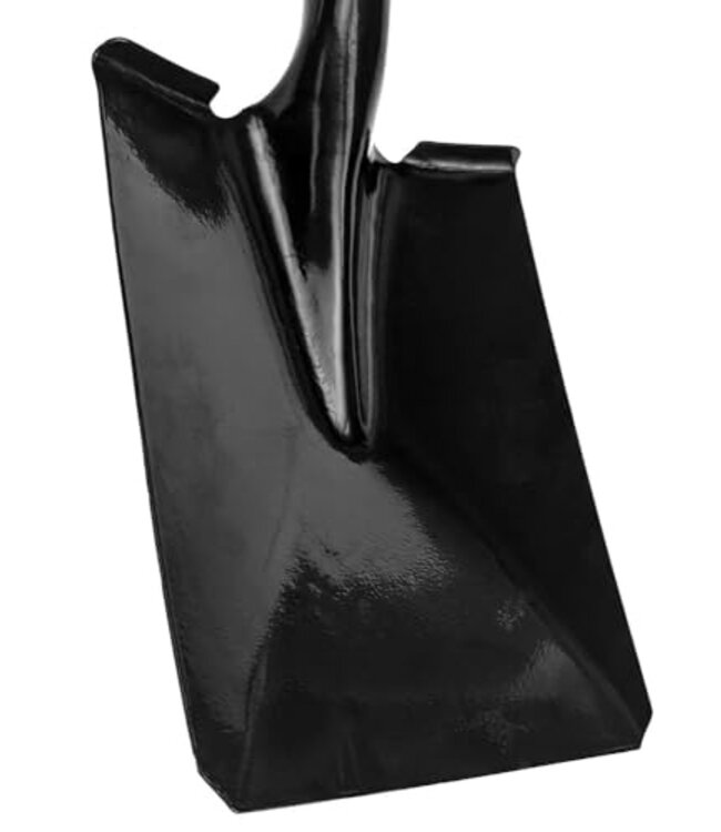 SE Knurled D-Handle Steel Shovel with Wood Handle