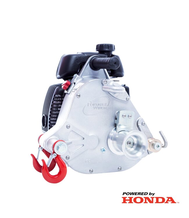 Portable Winch Woodland PCW 5000-A Portable Winch Gas-Powered Pulling Winch GXH50 / With Accessories