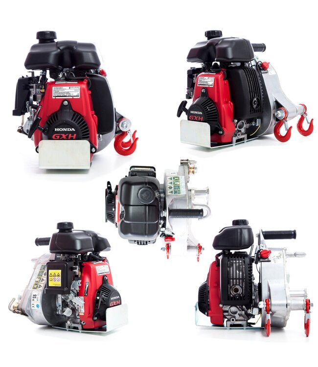 Portable Winch Woodland PCW 5000-A Portable Winch Gas-Powered Pulling Winch GXH50 / With Accessories