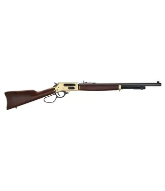 Henry H010BG Lever Action Rifle 45-70 Govt, 22" Octagon Bbl, Brass Receiver, Side Gate, Blued, Large Loop, Walnut Stock