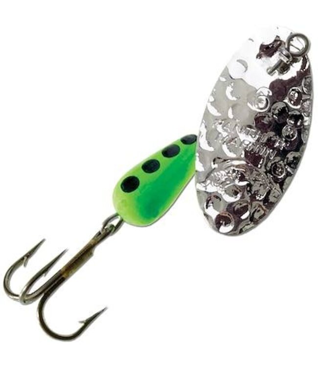 PANTHER MARTIN HAMMERED SERIES TREBLE SILVER/YELLOW/RED 1/16oz