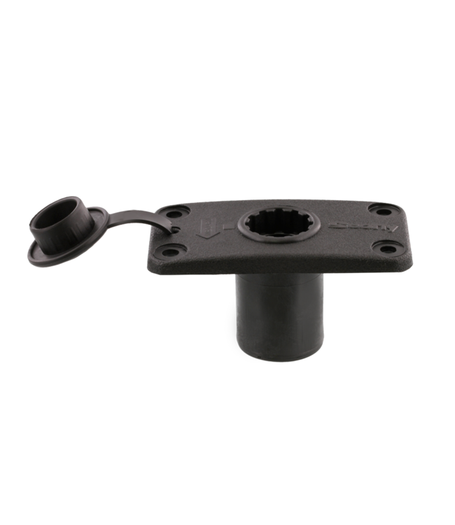 thumbnail image 2 of Scotty #244L-BK Locking Flush Deck Mount With Rain Cap - Black Rod Holder Mount 2 of 5