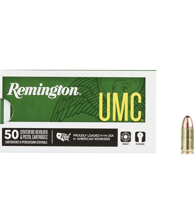 Remington Ammo Luger 9MM 115gr FMJ 50 Rnds
