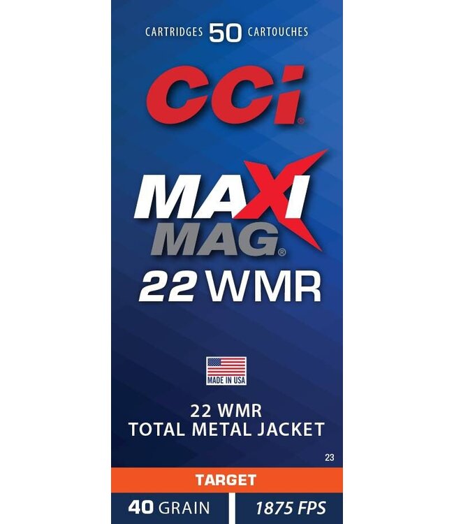 Maxi Mag Rimfire Ammunition 22 WMR 40gr TMJ