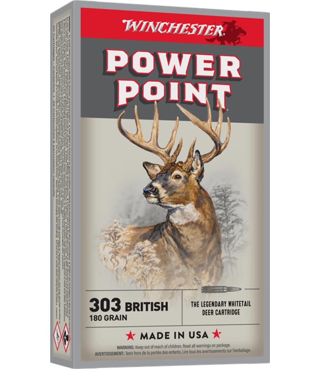 Winchester Super-X Power Point Rifle Ammunition 303 British 180gr PSP