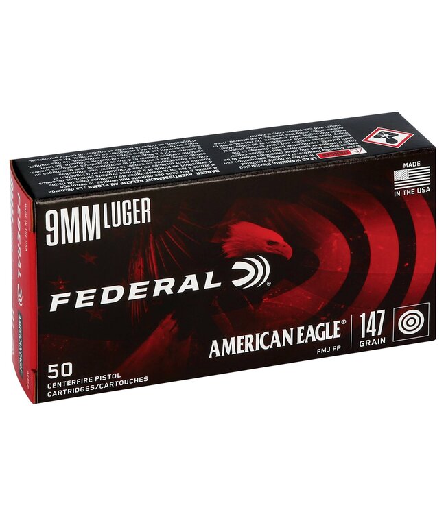 AE9FP  9mm 147gr American Eagle Pistol 50/box