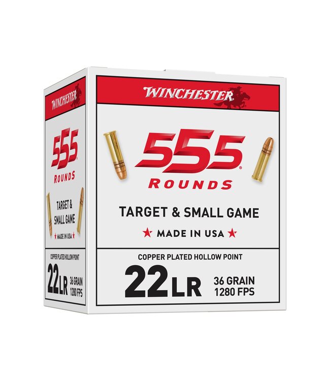 Winchester 555 Bulk Rimfire Ammunition 22 LR 36gr CPHP