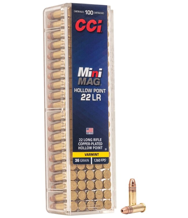 Mini Mag 22LR 36gr HP 100 Rnds
