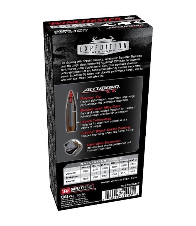 Winchester Supreme 325 WSM 200gr Accubond CT